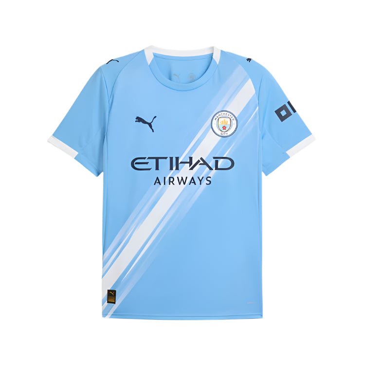 Puma Omar Marmoush Manchester City Home Jersey 25/26 w/ EPL + Sponsor Patch (Team Light Blue/Puma White) | SoccerWearhouse