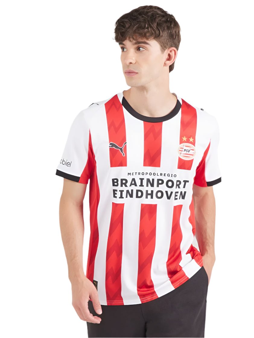 Puma PSV Eindhoven 25/26 Home Jersey (White/Red) | SoccerWearhouse
