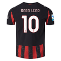 Puma Rafa Leao Men's AC Milan Authentic Home Jersey 25/26 w/ Seria A Patch (Red/Black)
