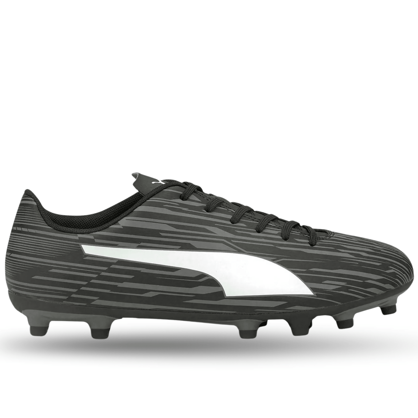 Puma Rapido III FG/AG Soccer Cleats (Puma Black/Castlerock) | SoccerWearhouse