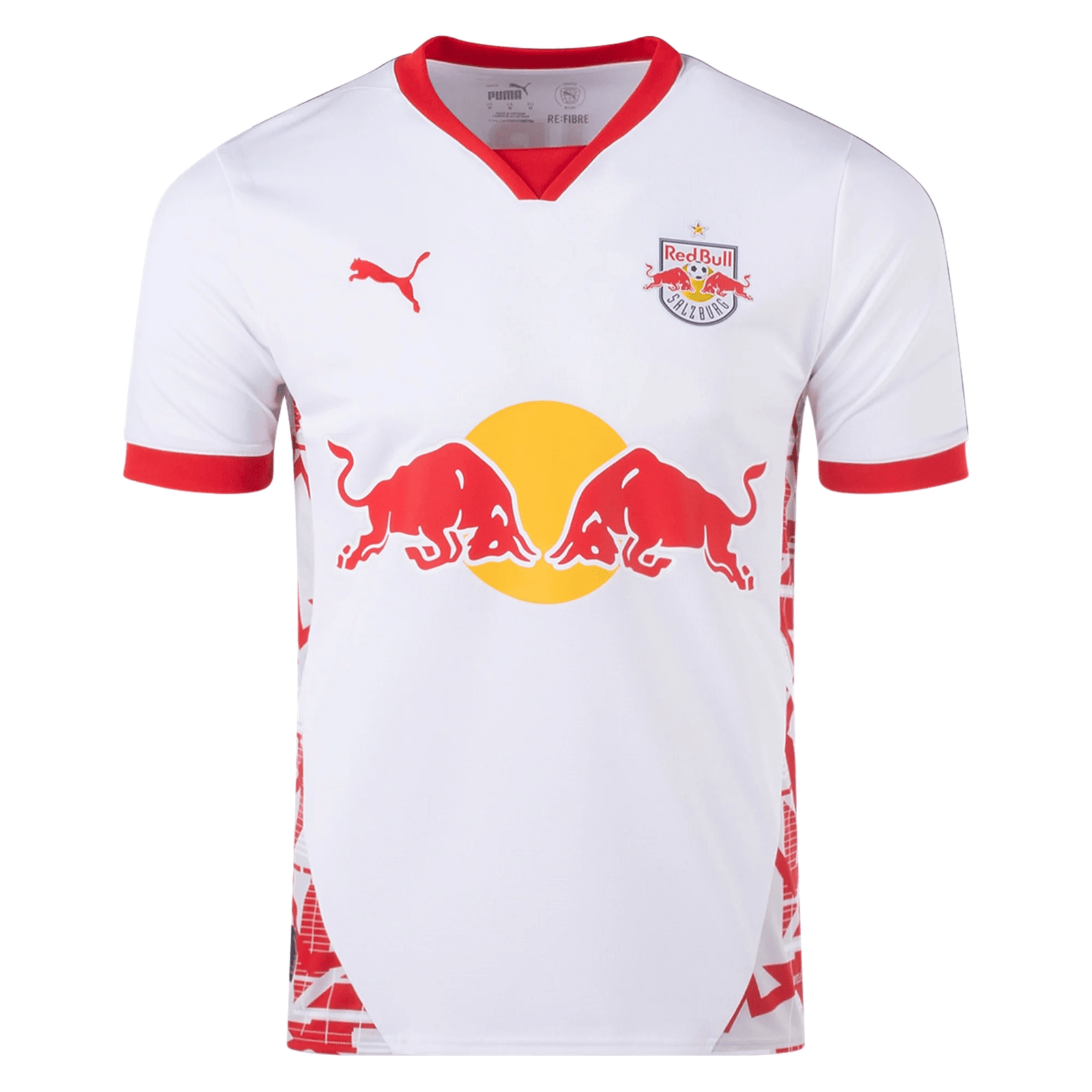 Puma RB Salzburg Home Jersey 23/24 (Puma White/Puma Red) | SoccerWearhouse