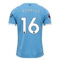Puma Rodrigo Manchester City Home Jersey 25/26 w/ EPL + Sponsor Patch (Team Light Blue/Puma White)