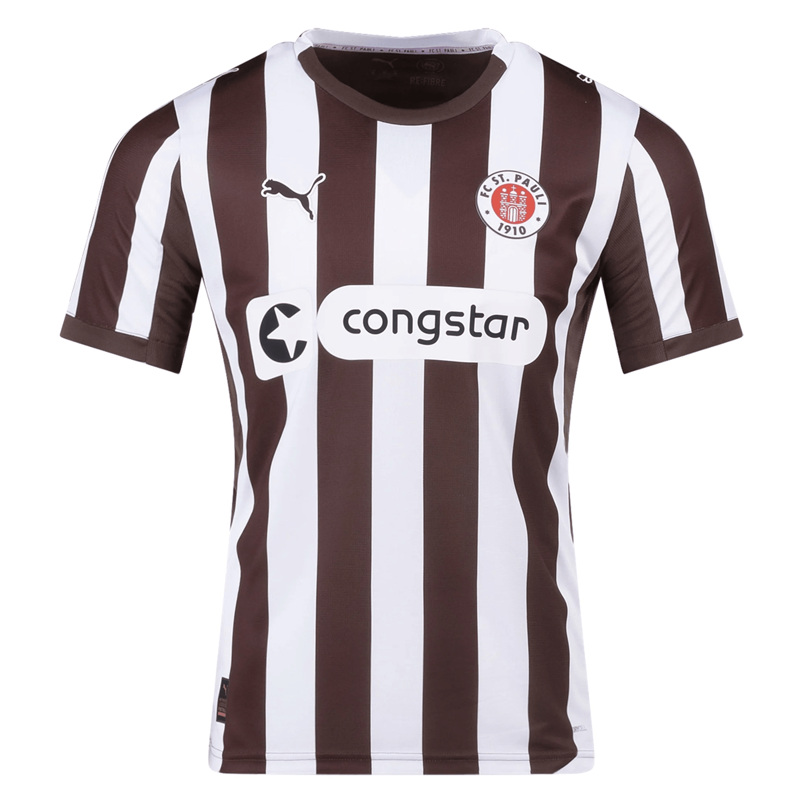 Puma St. Pauli 25/26 Home Jersey (Espresso Brown/Puma White) | SoccerWearhouse