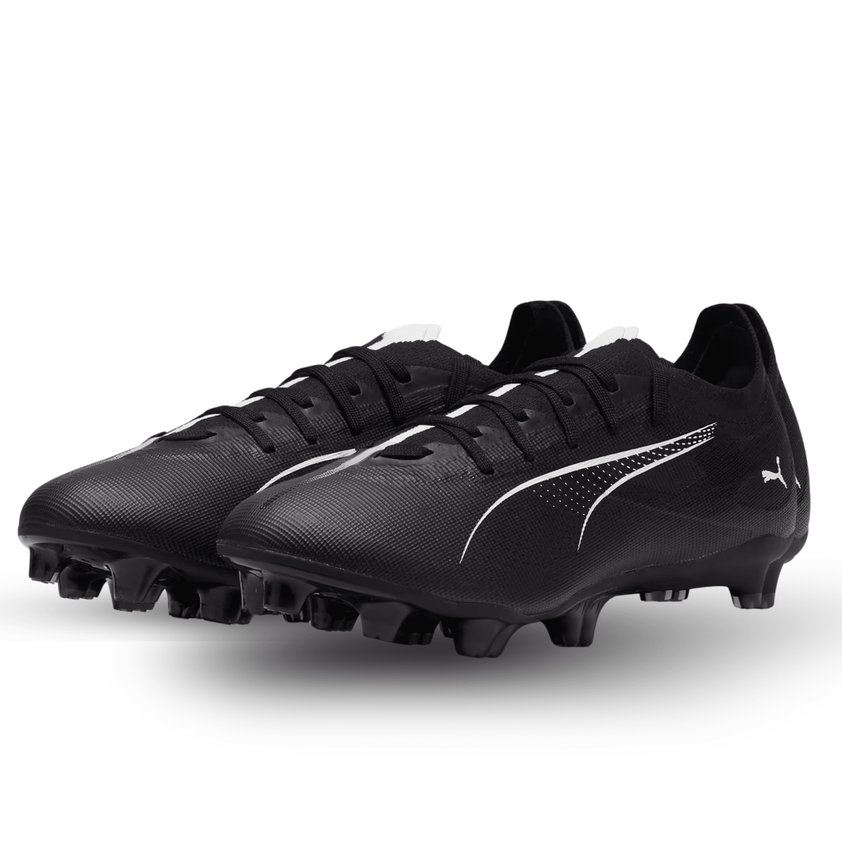 Puma Ultra 5 Match FG/AG Soccer Cleats (Puma Black/Puma White) | SoccerWearhouse