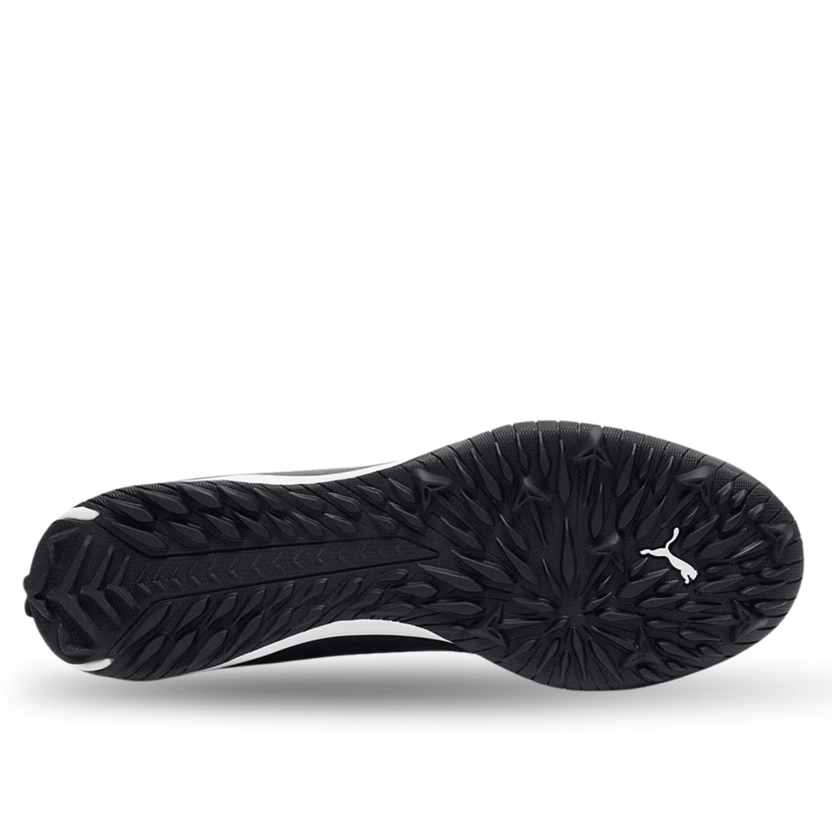 PUMA Ultra 5 Match TT Turf Soccer Shoes (Black/White) | SoccerWearhouse