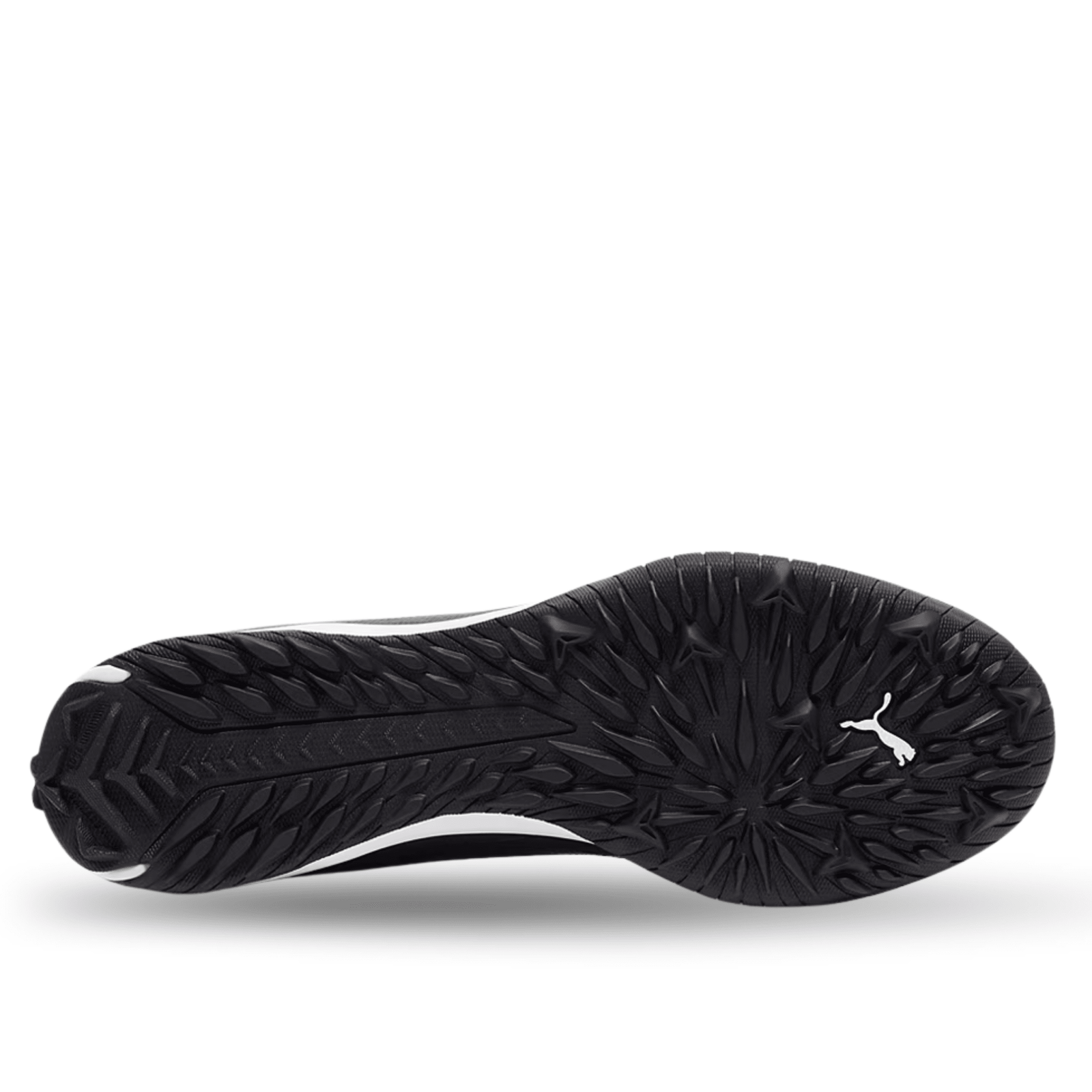 PUMA Ultra 5 Match TT Turf Soccer Shoes (Black/White) | SoccerWearhouse