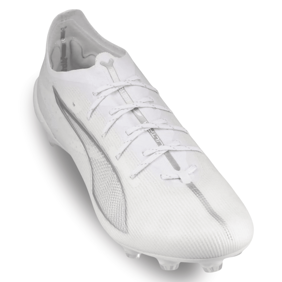 Puma Ultra 5 Ultimate FG Soccer Cleats (Puma White/Puma Silver) | SoccerWearhouse