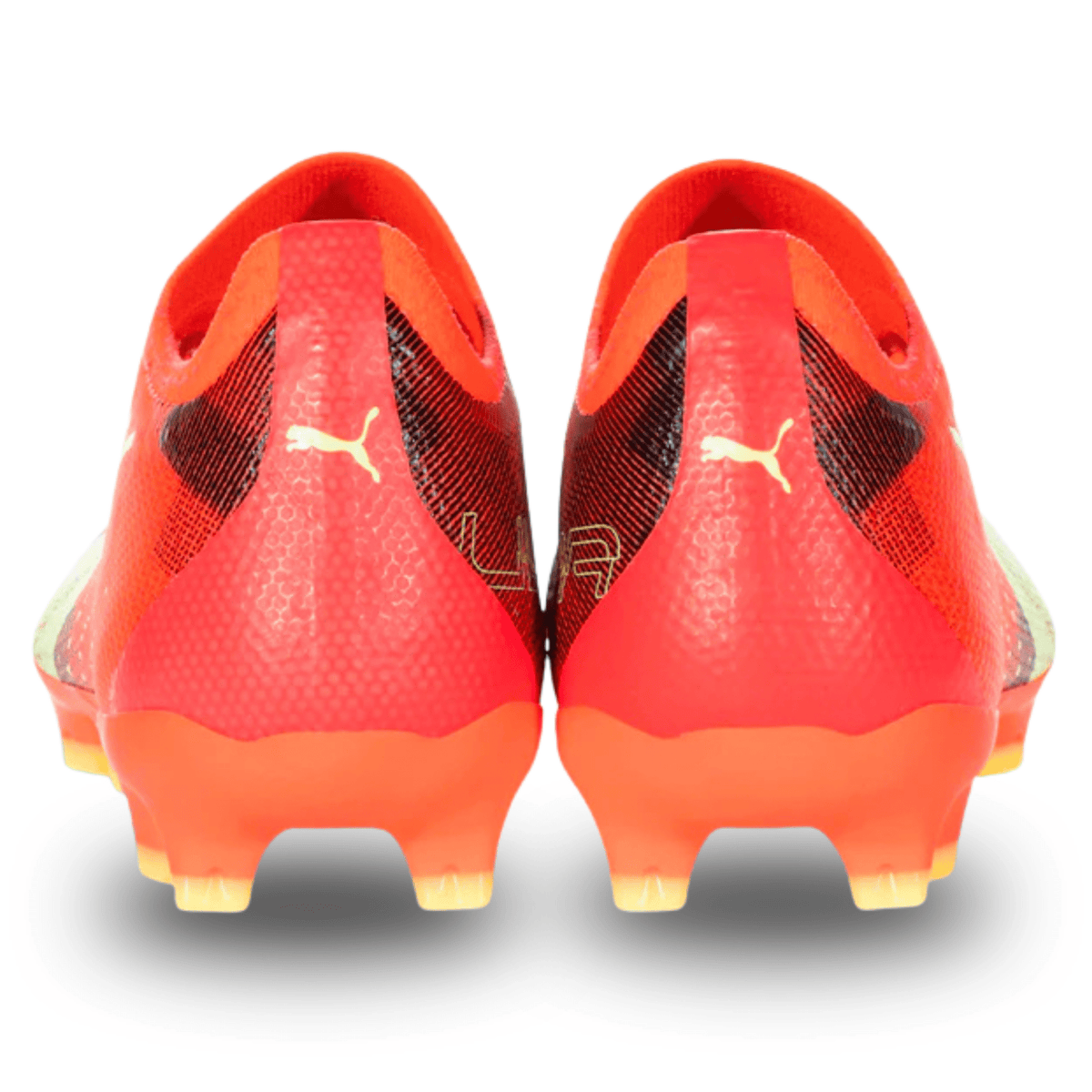Puma Ultra Match FG/AG Soccer Cleats (Coral/Fizzy Light/Black) | SoccerWearhouse