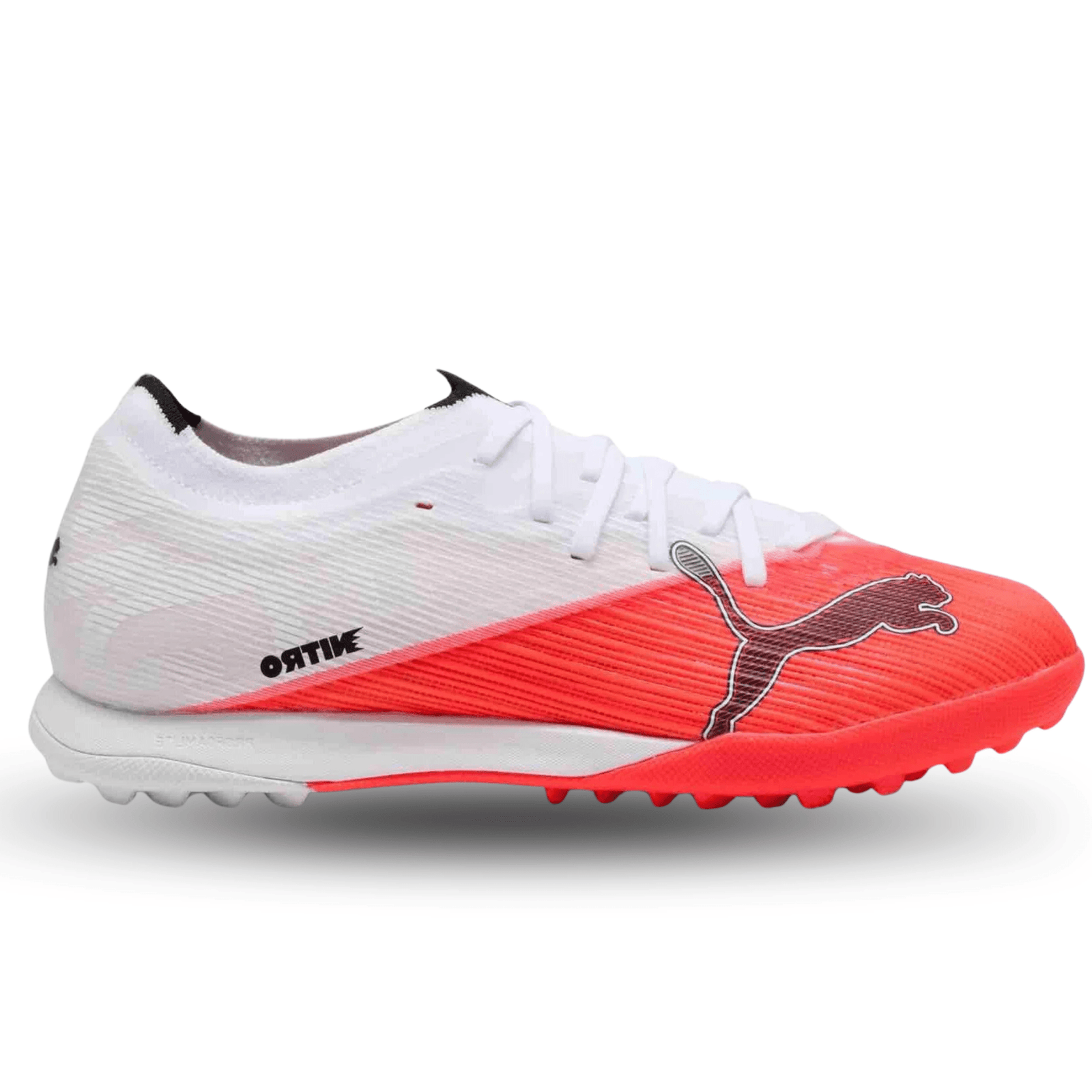 Puma Ultra Nitro 7 Match Turf Soccer Shoes (White/Pink) | SoccerWearhouse
