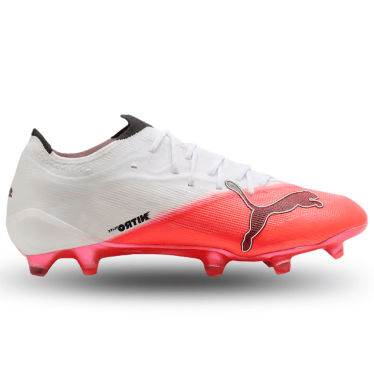 Puma Ultra Nitro 7 Ultimate FG Soccer Cleats (White/Pink) | SoccerWearhouse