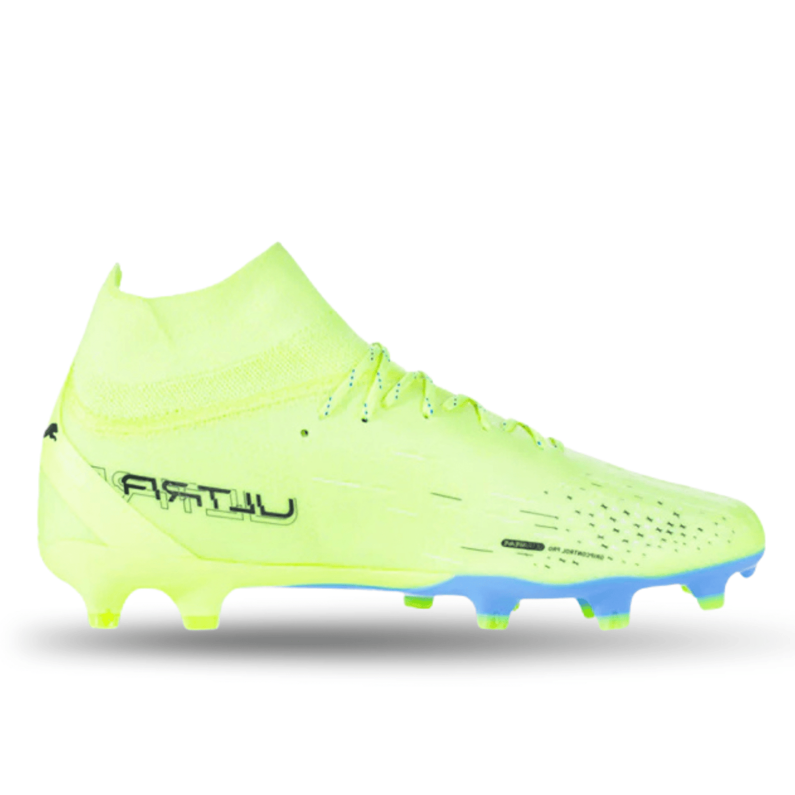 Puma Ultra Pro FG/AG Soccer Cleats (Fizzy Light/Parisian Blue) | SoccerWearhouse