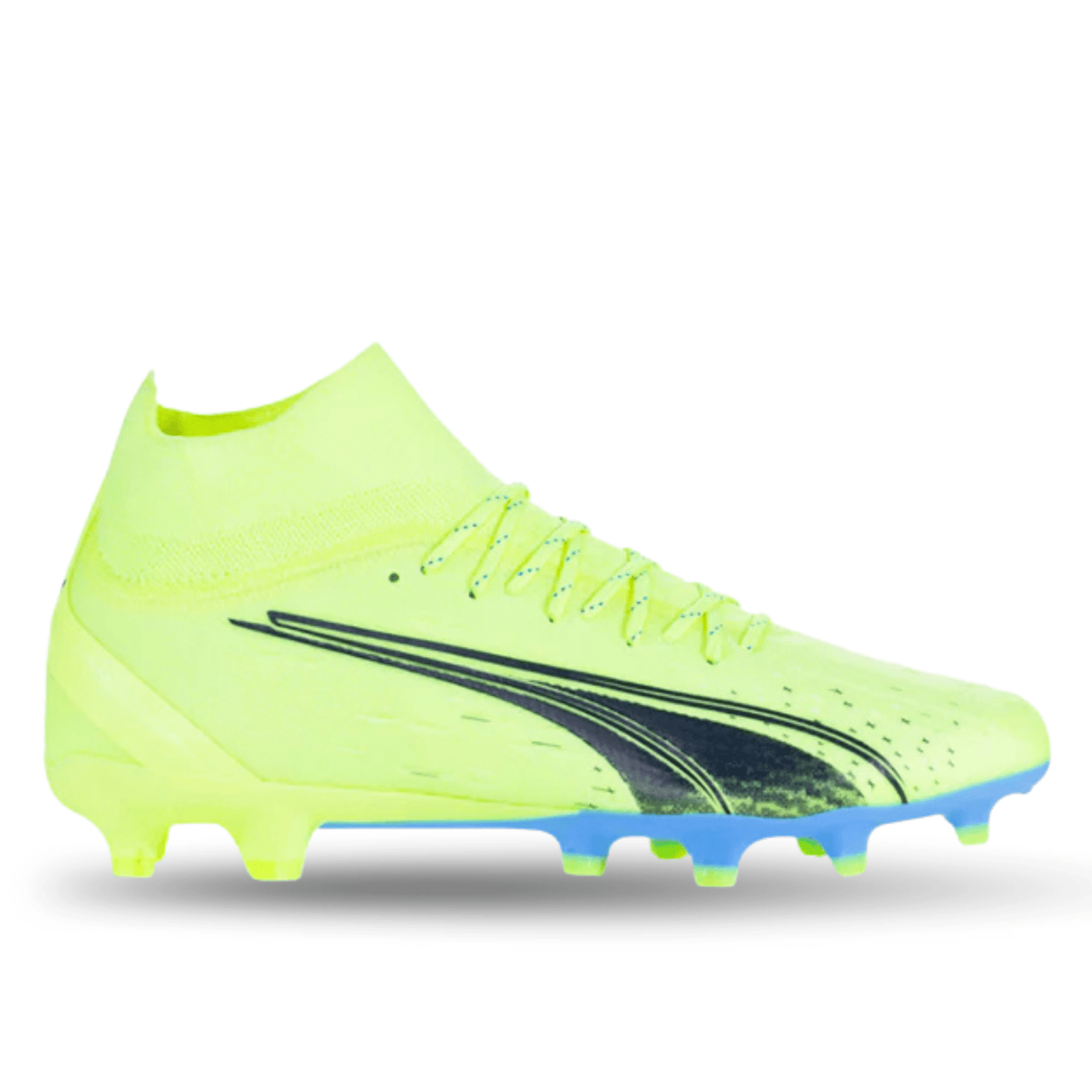 Puma Ultra Pro FG/AG Soccer Cleats (Fizzy Light/Parisian Blue) | SoccerWearhouse