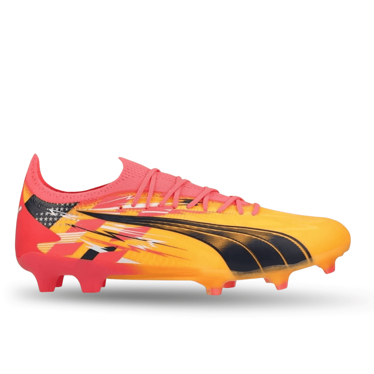 Puma Ultra Ultimate Christian Pulisic FG/AG Soccer Cleats (Sun Stream/Puma Navy) | SoccerWearhouse