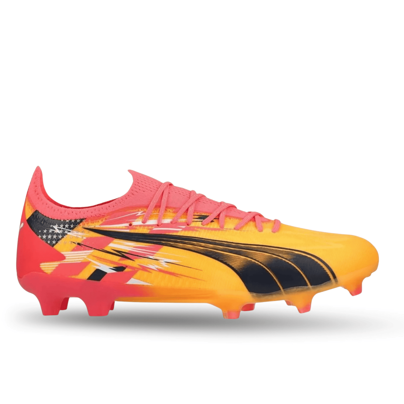 Puma Ultra Ultimate Christian Pulisic FG/AG Soccer Cleats (Sun Stream/Puma Navy) | SoccerWearhouse