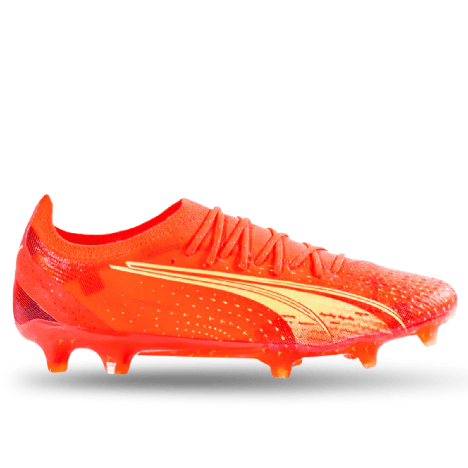 Puma Ultra Ultimate FG/AG Soccer Cleats (Coral/Fizzy Light/Black) | SoccerWearhouse