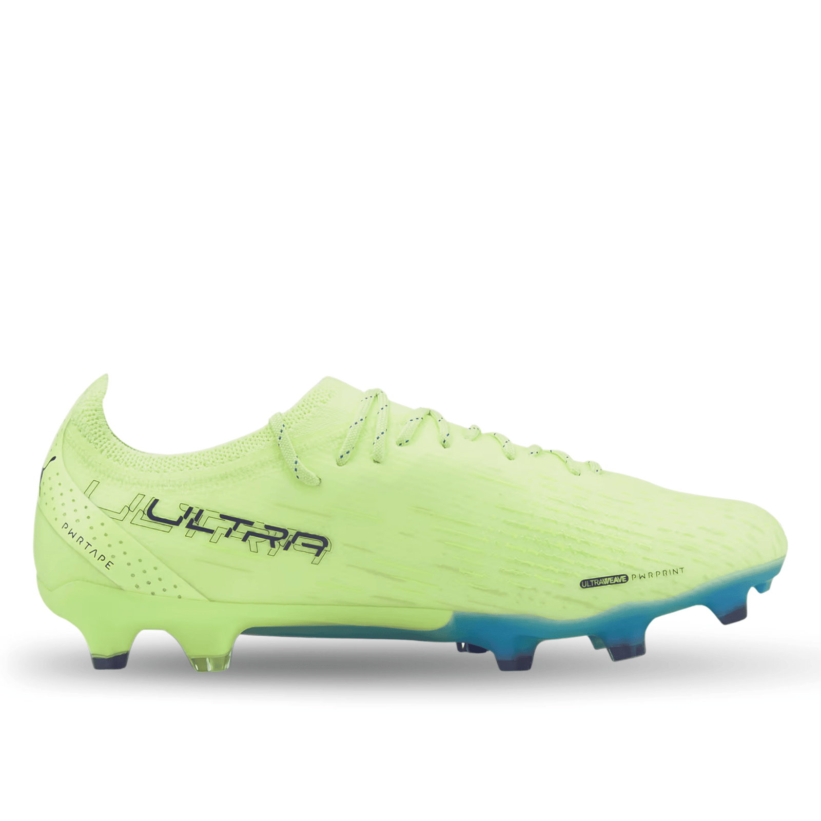 Puma Ultra Ultimate FG/AG Soccer Cleats (Fizzy Light/Parisian Blue) | SoccerWearhouse