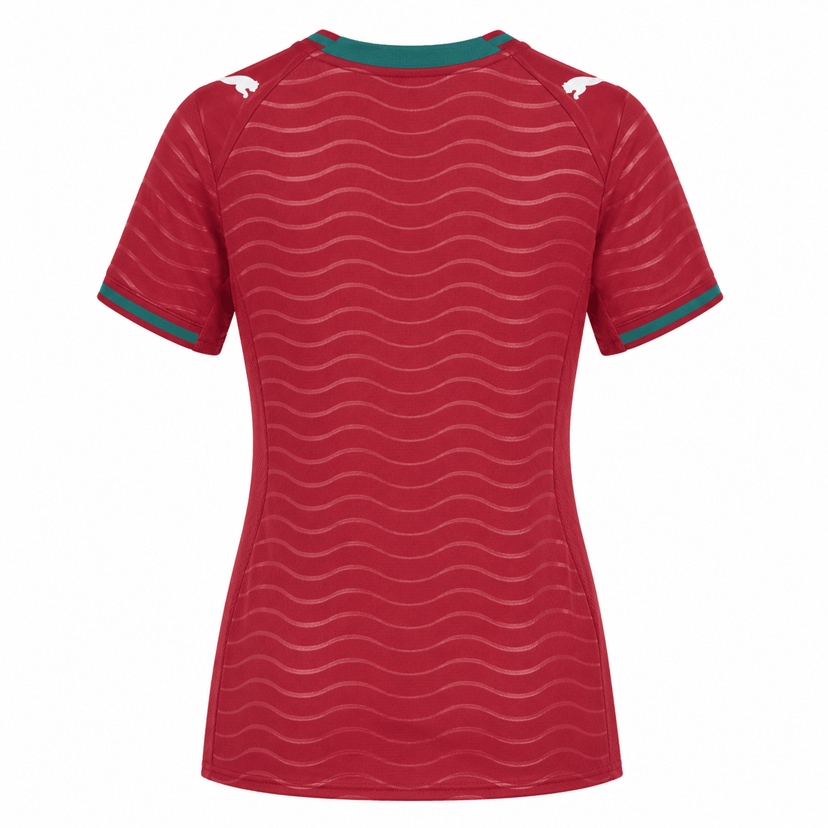 Puma Women’s Portugal 2026 Home Jersey (Club Red/Green Lagoon) | SoccerWearhouse
