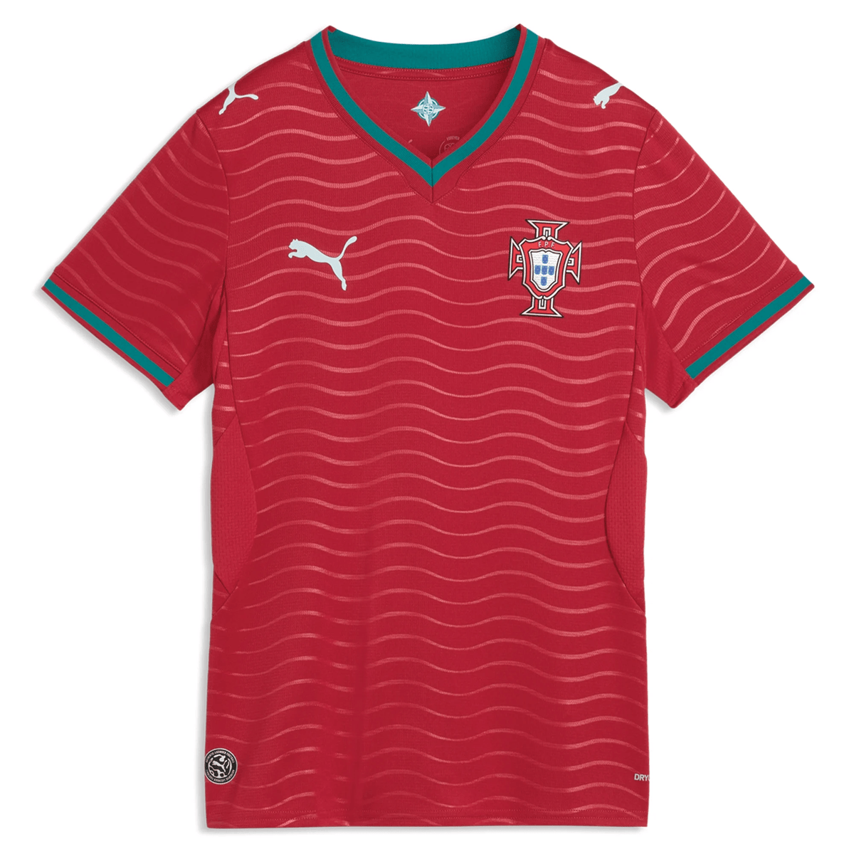 Puma Women’s Portugal 2026 Home Jersey (Club Red/Green Lagoon) | SoccerWearhouse