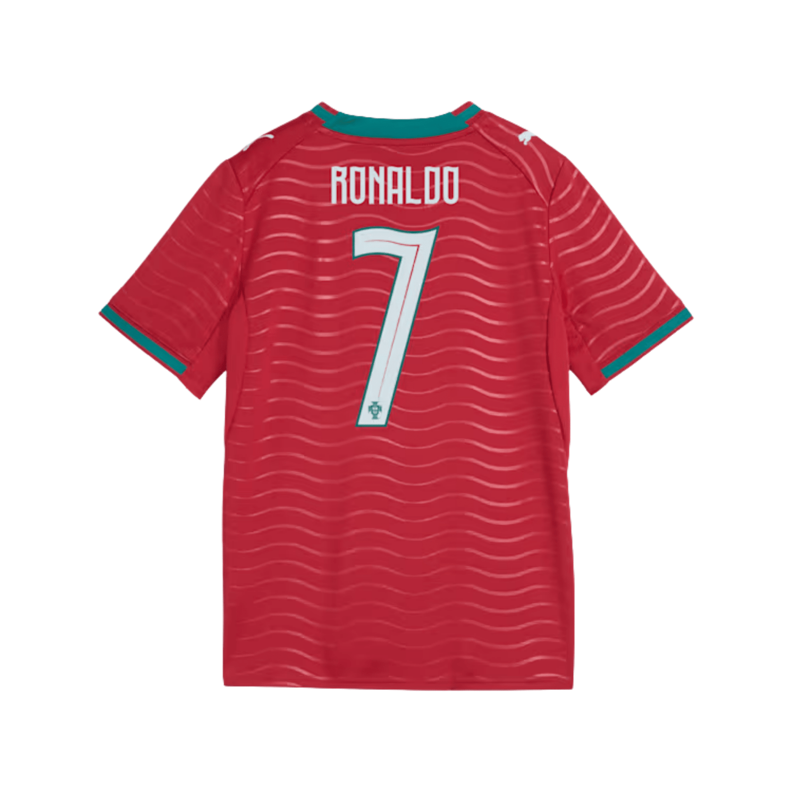 Puma Youth Portugal Cristiano Ronaldo Home Jersey 2026 (Red/Green)* | SoccerWearhouse