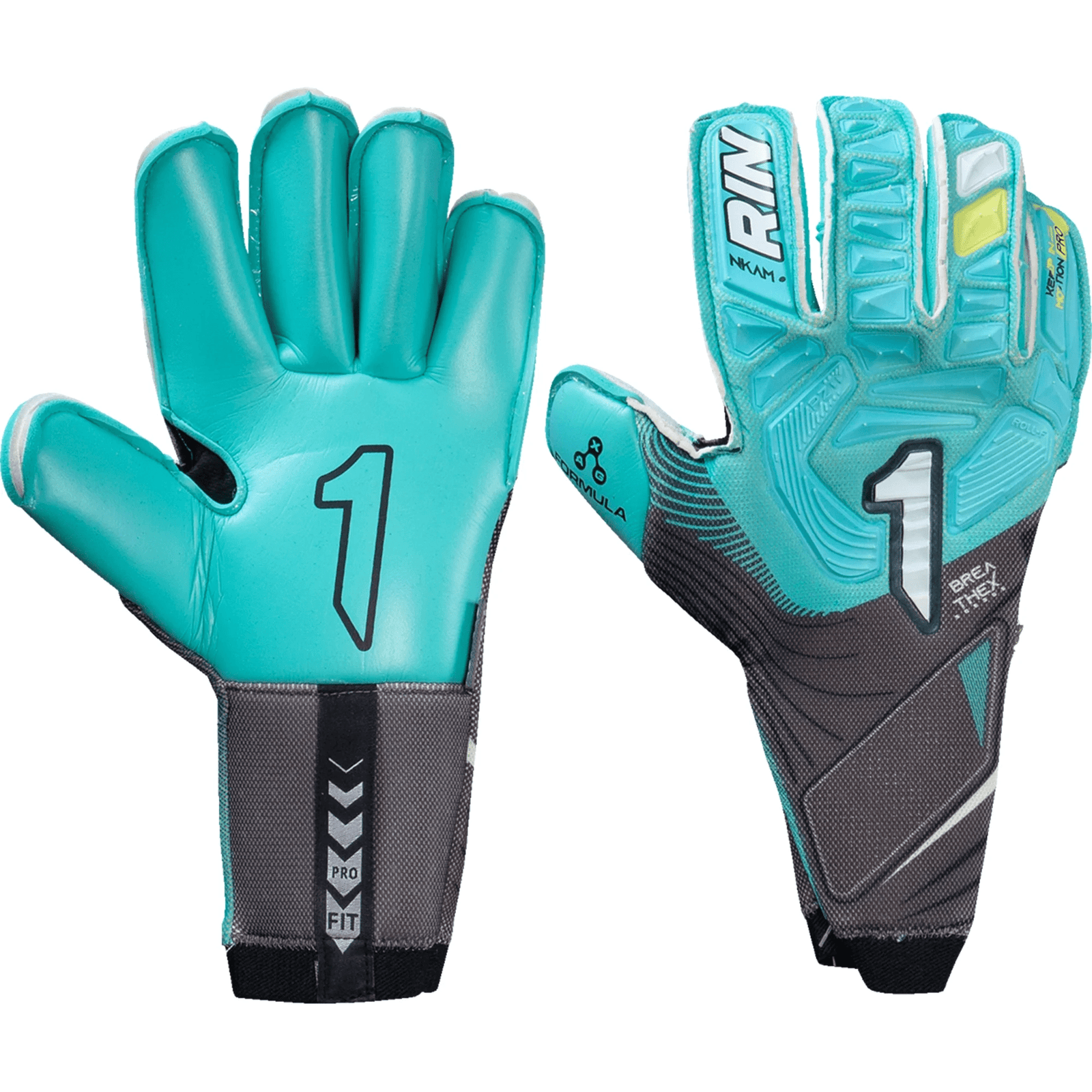 Rinat NKAM Pro Goalkeeper Gloves (Aqua Green) | SoccerWearhouse