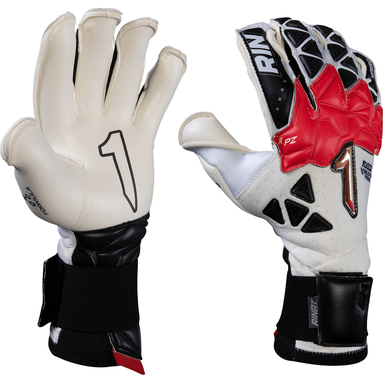 Rinat Xtreme Guard Zhero Pro Goalkeeper Glove (White/Red/Black) | SoccerWearhouse