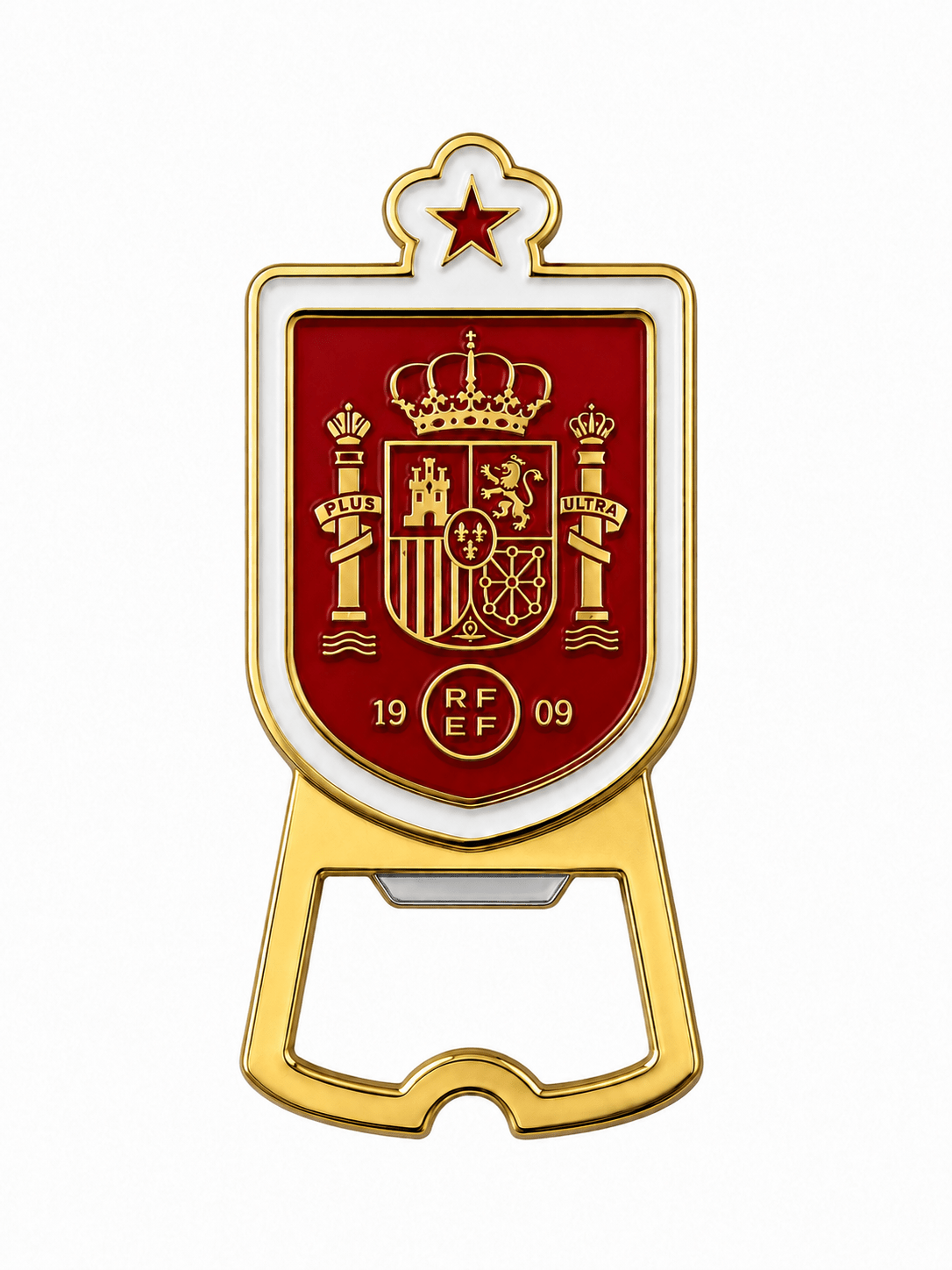 Spain National Team RFEF Gold Metal Bottle Opener | SoccerWearhouse