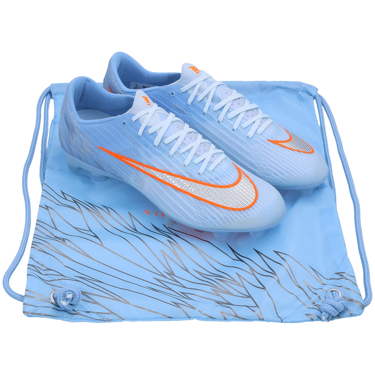 Nike Zoom Superfly 11 Elite NU4 Firm Ground Soccer Cleats (Celestine Blue/White/Orange)