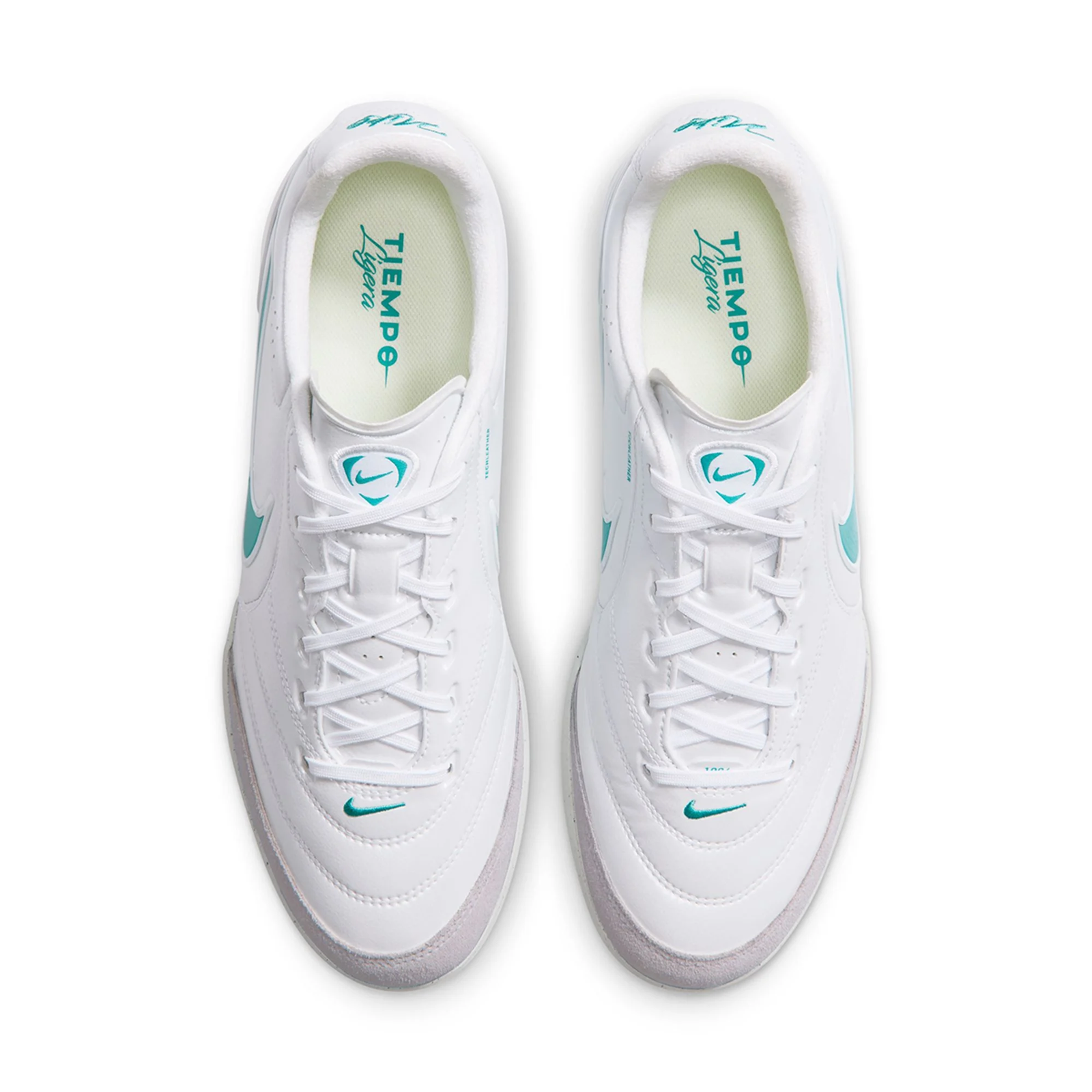 Nike Tiempo Ligera Pro Turf Soccer Shoes (White/Dusty Cactus)