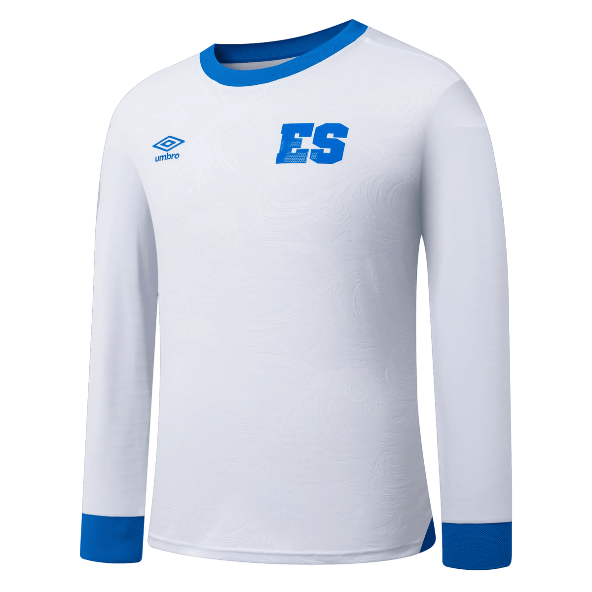 Umbro El Salvador Long Sleeve Away Jersey 25/26 (White) | SoccerWearhouse