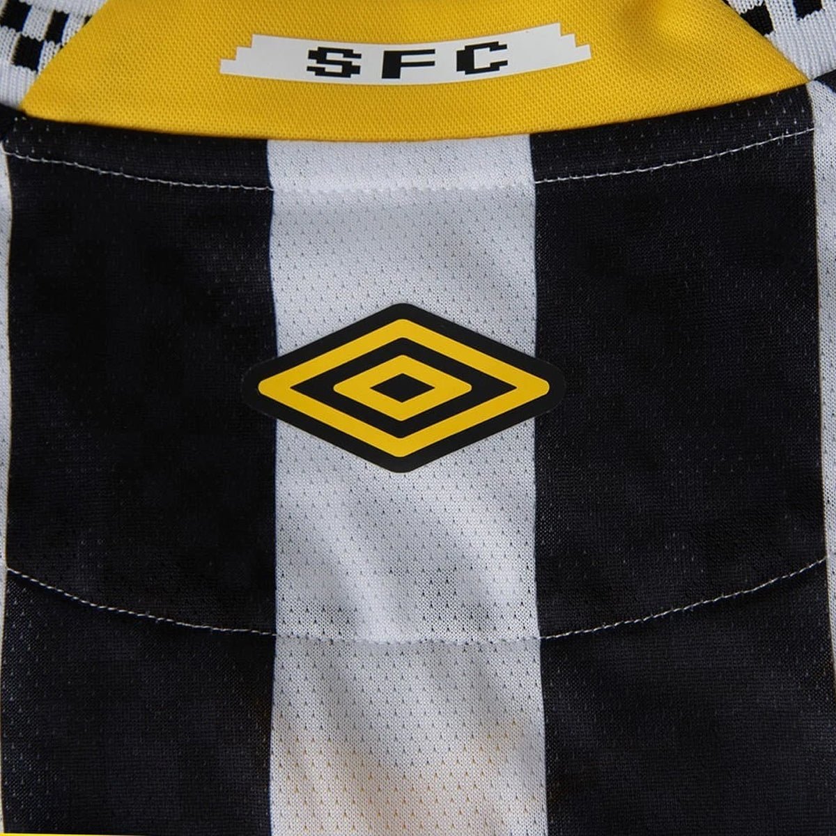 Umbro Men's Neymar Jr Santos FC Away Jersey 25/26 (Black/White) | SoccerWearhouse
