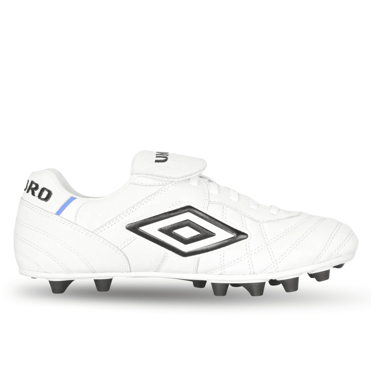 Umbro Speciali Pro 24 FG Soccer Cleats (White/Black/Royal) | SoccerWearhouse