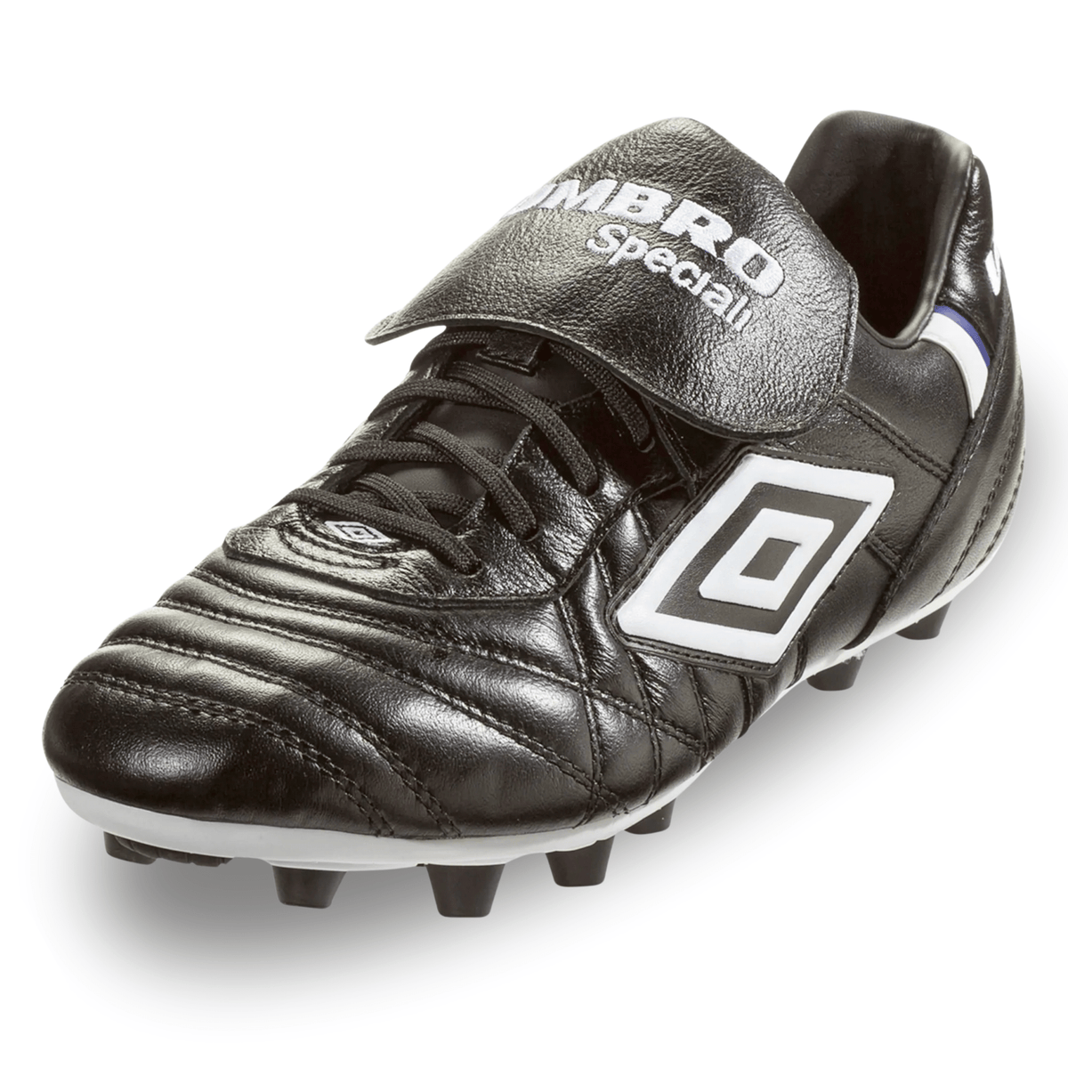 Umbro Speciali Pro 24 Firm Ground Soccer Cleats (Black/White/Royal) | SoccerWearhouse