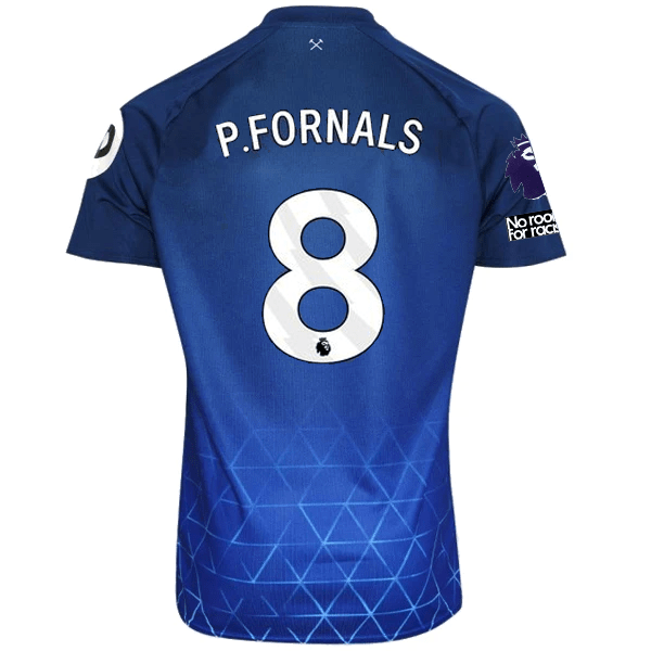 Umbro West Ham Pablo Fornals Third Jersey w/ EPL + No Room For Racism Patches 23/24 (Navy/Sky Blue) | SoccerWearhouse