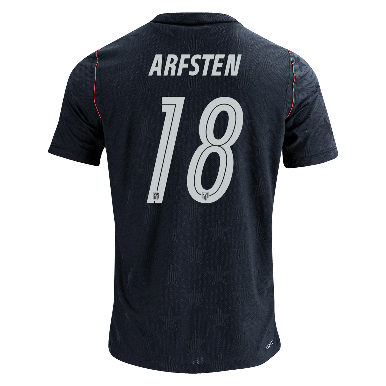 Nike Men's United States Max Arfsten Match Authentic Away Jersey 2026 (Dark Obsidian/Pure Platinum)