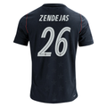 Nike Men's United States Alejandro Zendejas Match Authentic Away Jersey 2026 (Dark Obsidian/Pure Platinum)