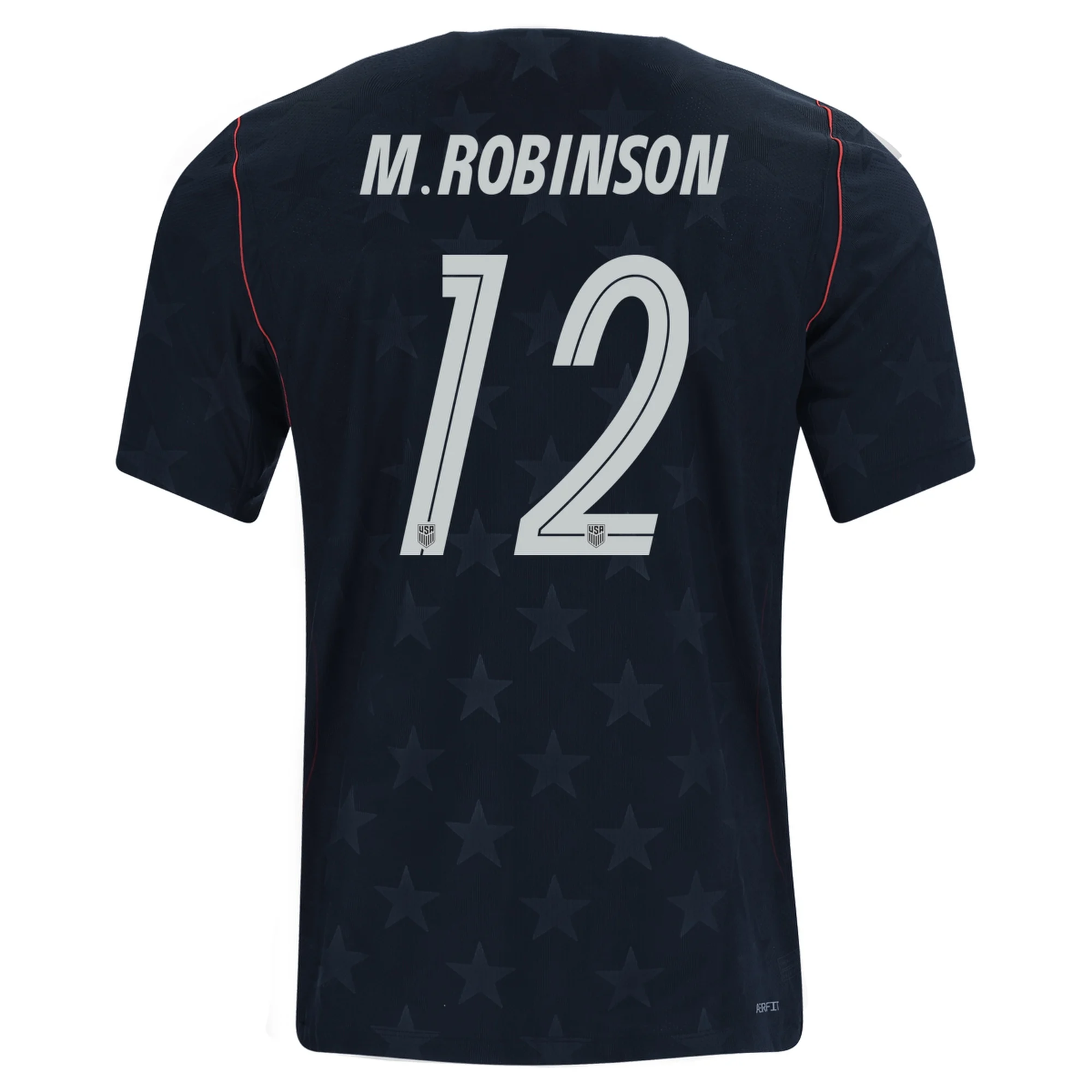 Nike Mens United States Miles Robinson Away Stadium Jersey 2026 (Dark Obsidian/Pure Platinum)
