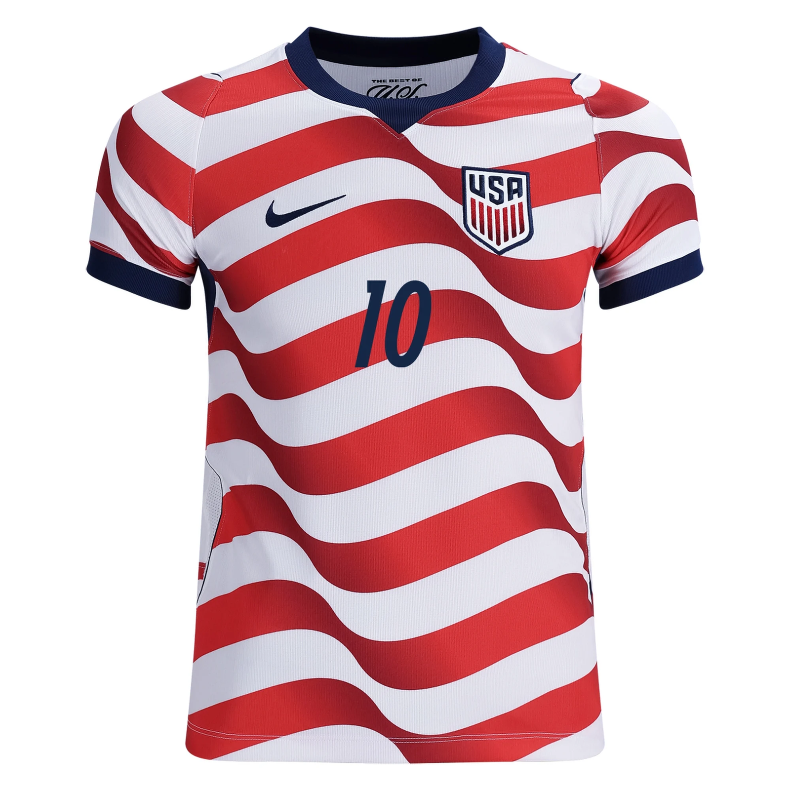 Nike Youth United States Christian Pulisic 2026 Stadium Home Jersey (Sail/Midnight Navy)