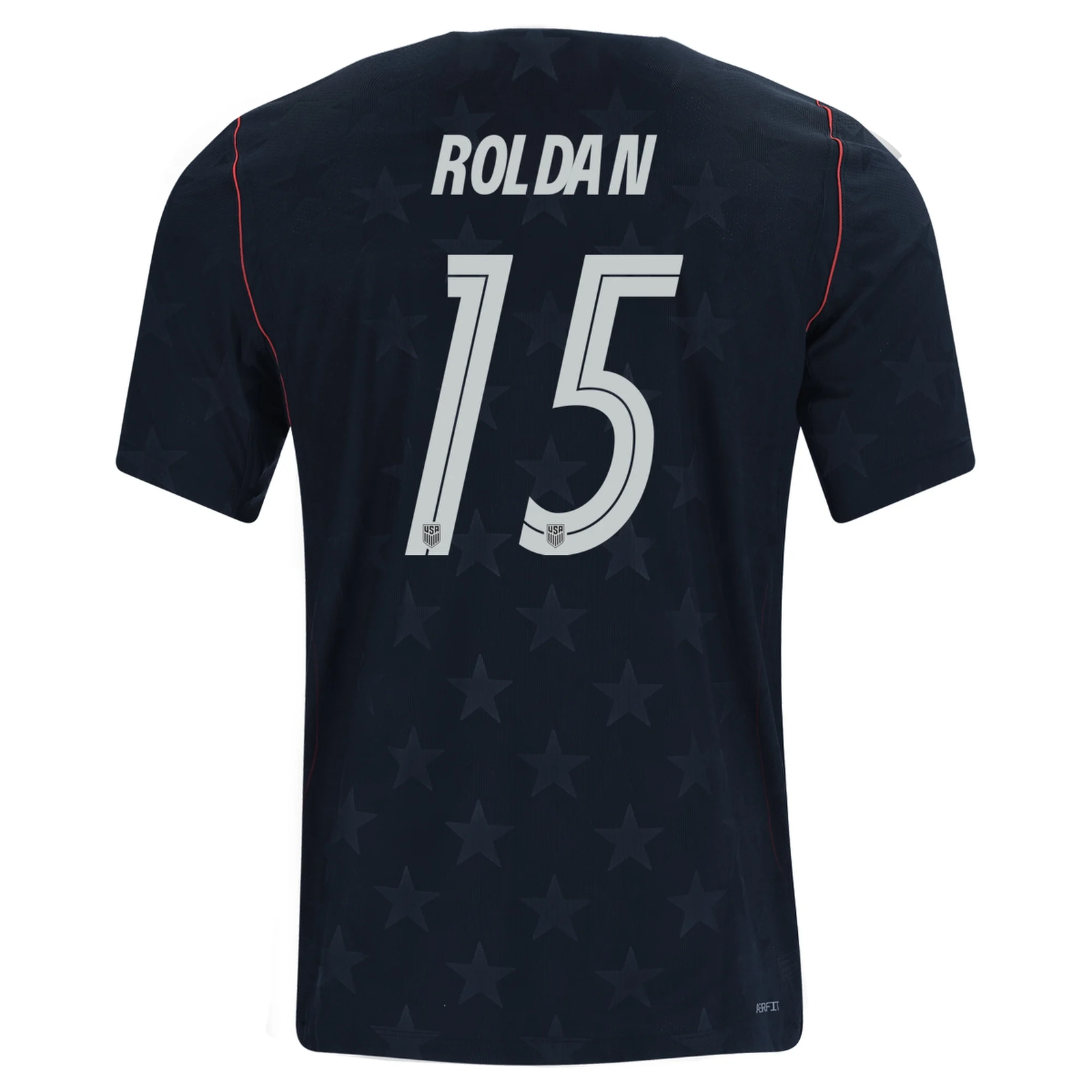 Nike Mens United States Cristian Roldan Away Stadium Jersey 2026 (Dark Obsidian/Pure Platinum)