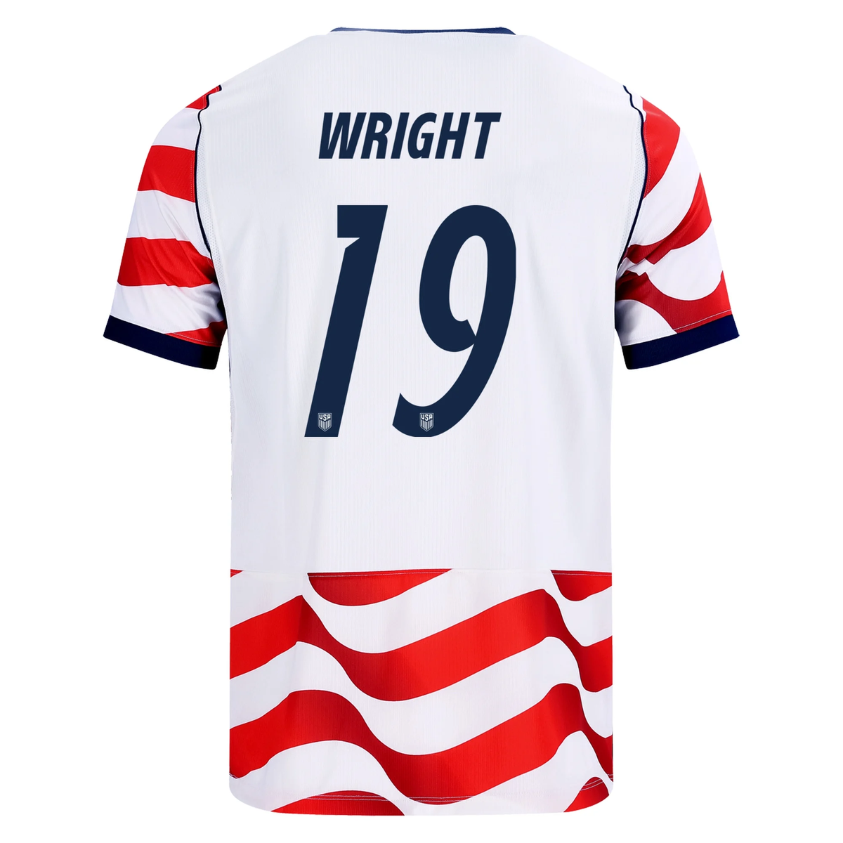 Nike Mens United States Haji Wright Stadium Home Jersey 2026 (Sail/Midnight Navy)