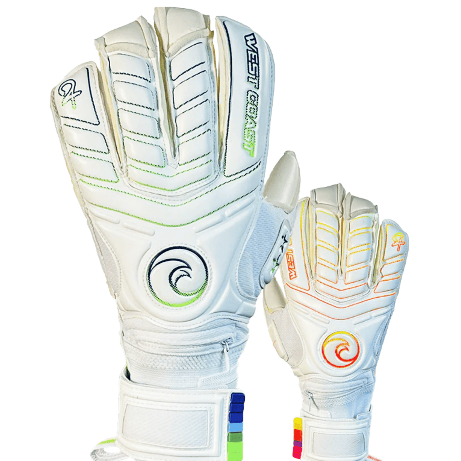 West Coast Spyder Holy Twins Goalkeeper Gloves (White) | SoccerWearhouse