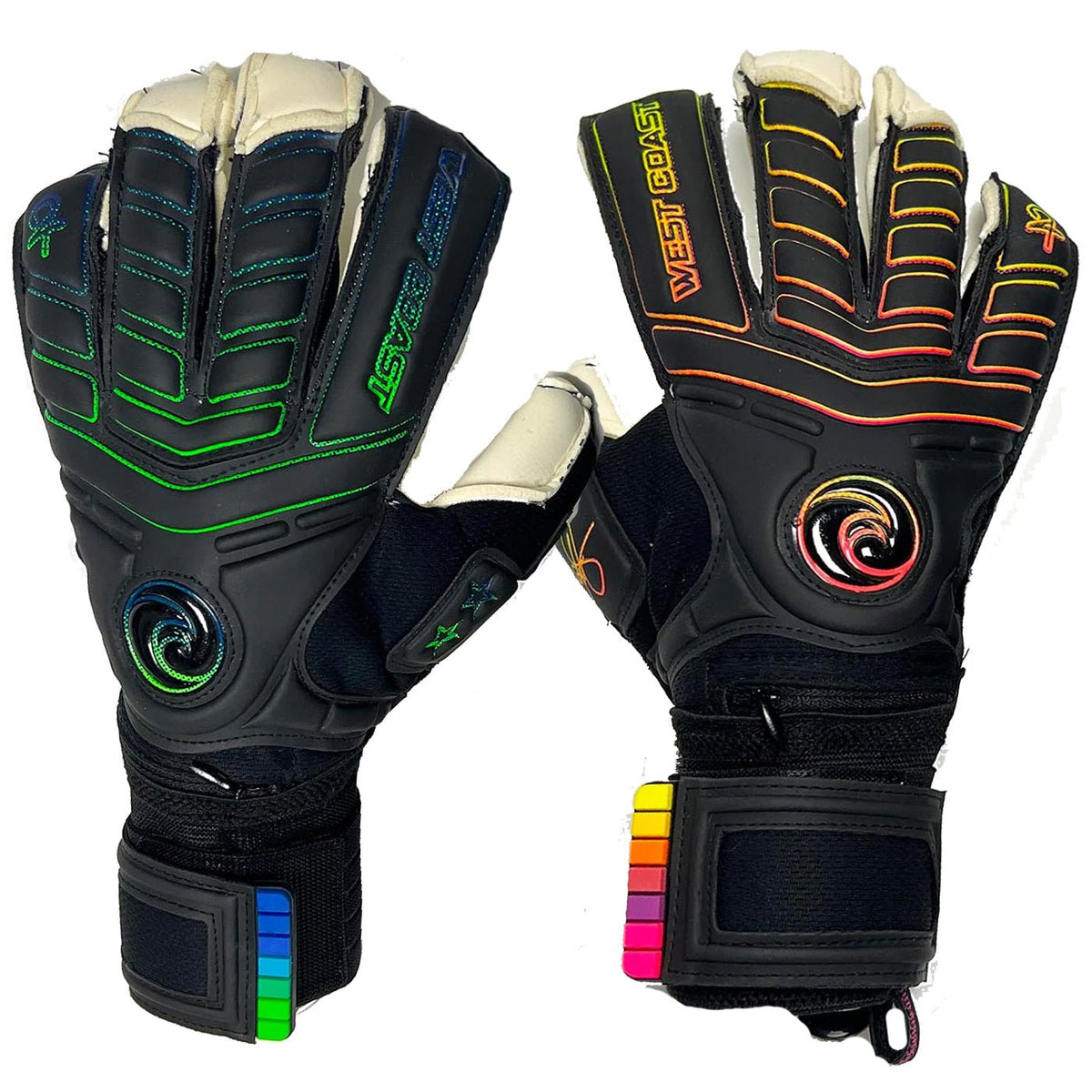 West Coast Spyder S24F Evil Twins Goalkeeper Gloves (Black/Multi Color) | SoccerWearhouse