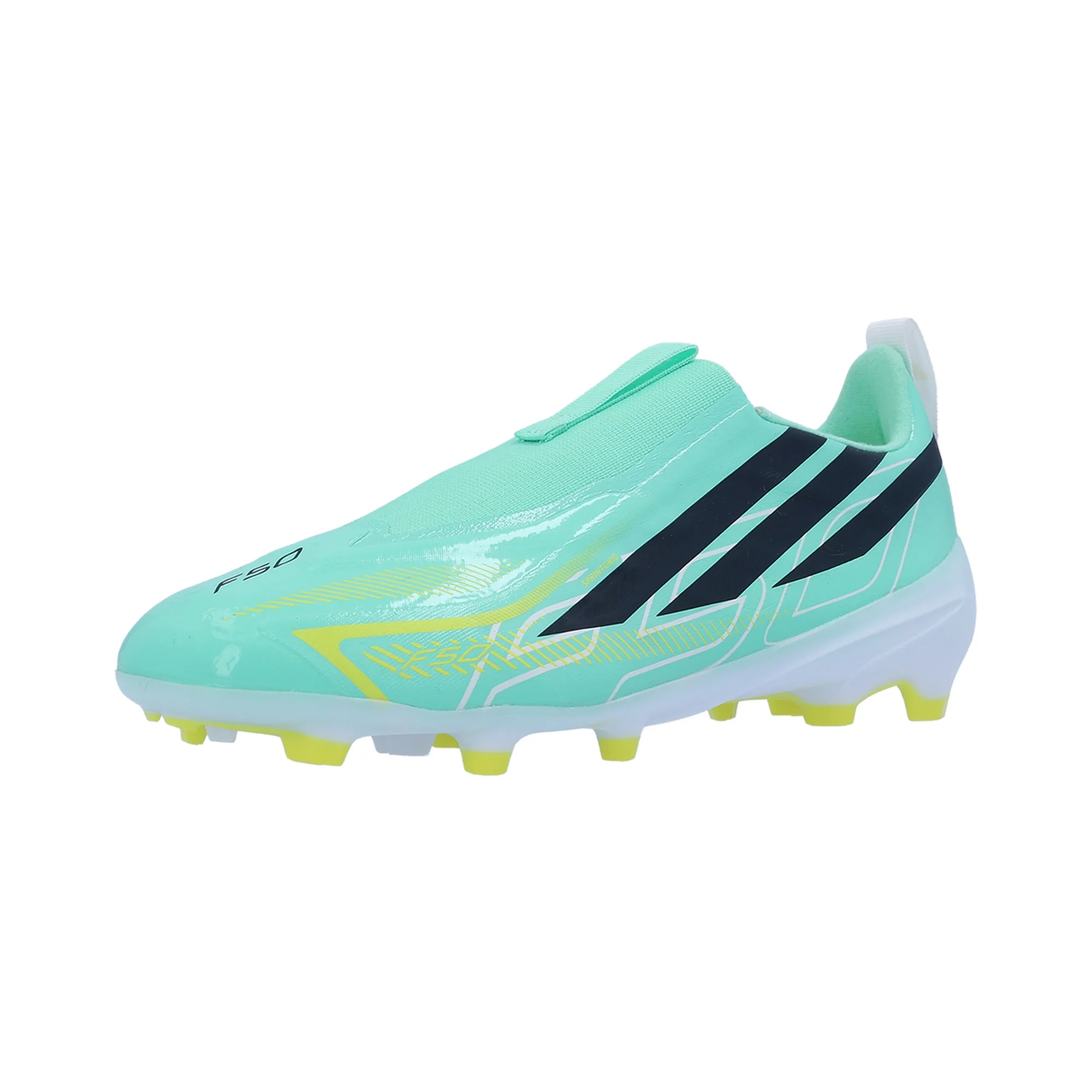 adidas Jr. F50 Hyperfast League Firm Ground Soccer Cleats (Pulse Midnight/Night Navy)