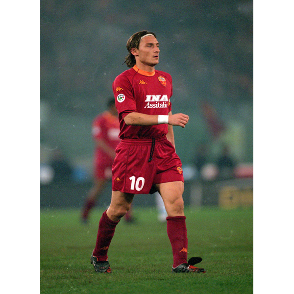AS Roma Francesco Totti Retro Poster | Soccer Wearhouse