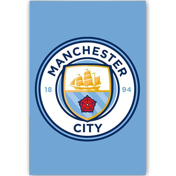 Manchester City Crest Poster | Soccer Wearhouse