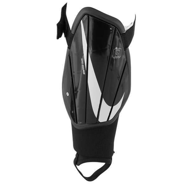 Nike Youth Charge Soccer Shin Guards (Black/White) | Soccer Wearhouse