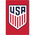 US Soccer Crest Poster (Red)