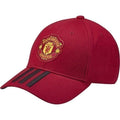 adidas Adult Manchester United 3 Stripe Hat (Red/Black)