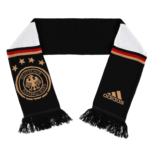 adidas Germany Scarf (Black/White/Gold) | SoccerWearhouse