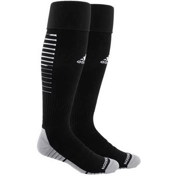 adidas Team Speed II Sock (Black/White) | SoccerWearhouse
