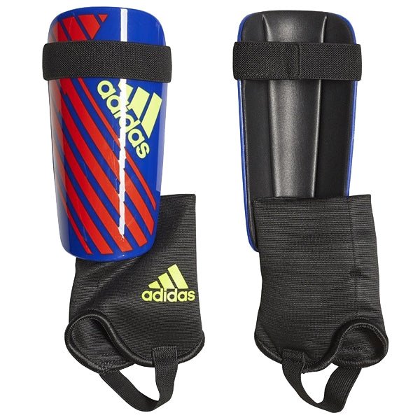 Adidas X Club Shin Guard (Bold Blue/Active Red) | SoccerWearhouse